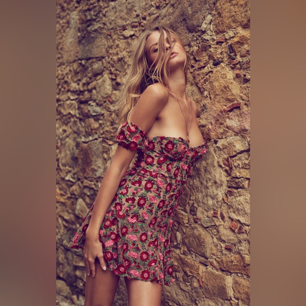 Love and Lemons Floral Embroidery Dress